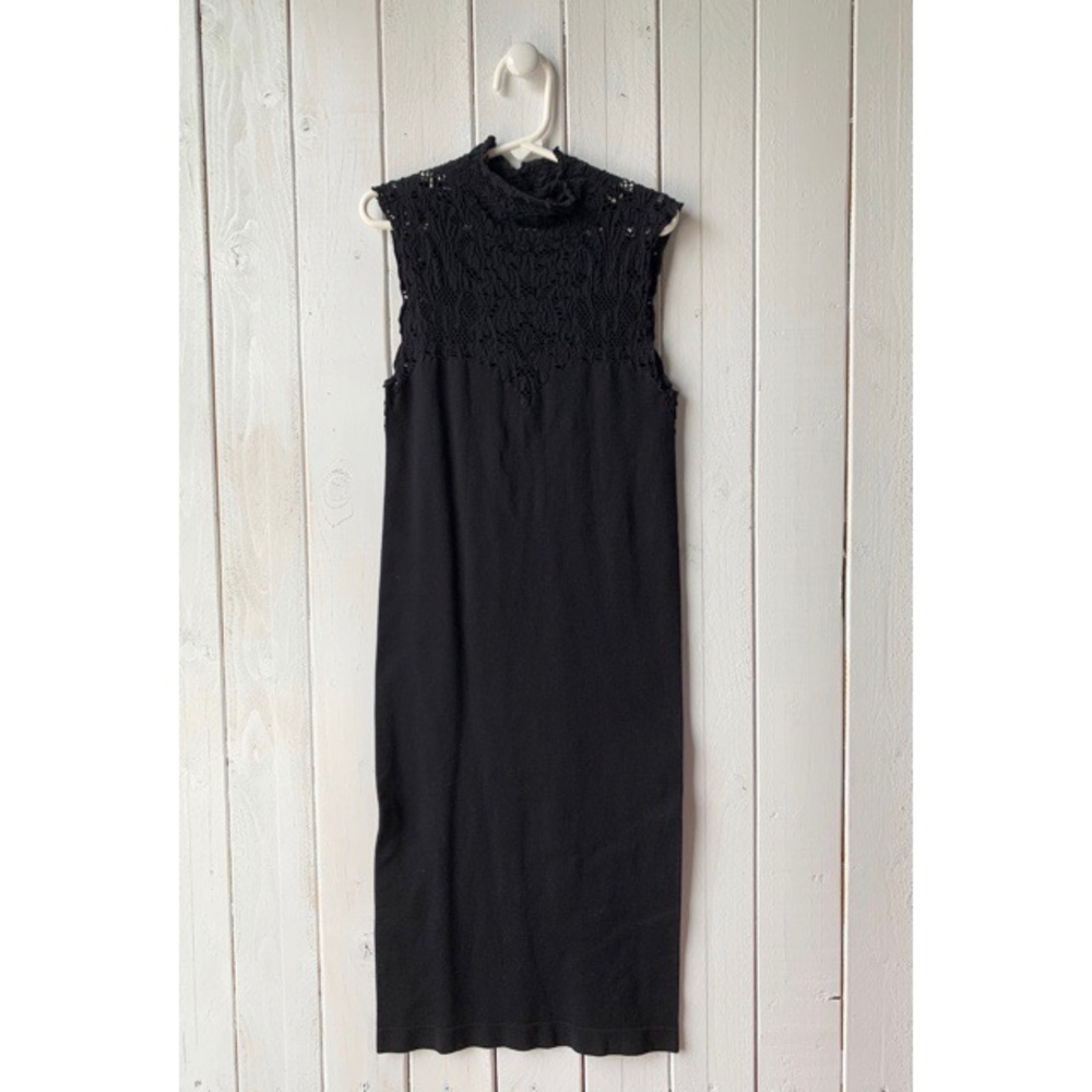 Tight Fitting Little Black Dress - Size S